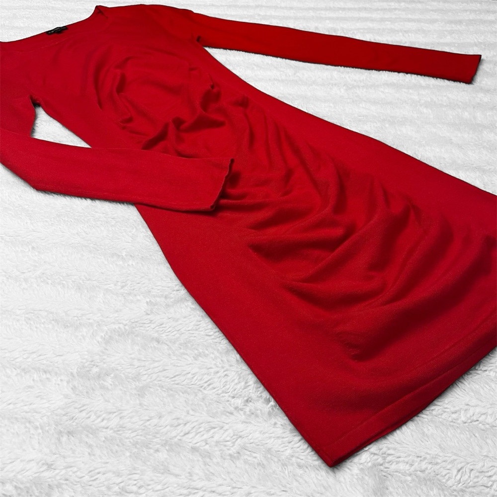 Express Women’s Long Sleeve Bodycon Dress - Red